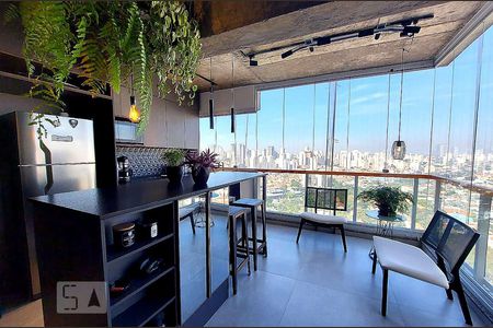 Varanda da Sala de apartamento para alugar com 1 quarto, 47m² em Jardim Vila Mariana, São Paulo