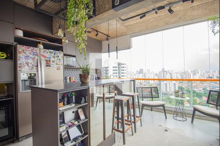 Varanda/ Cozinha de apartamento para alugar com 1 quarto, 47m² em Jardim Vila Mariana, São Paulo