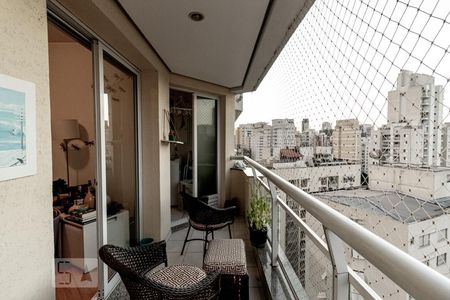 Varanda de apartamento à venda com 1 quarto, 50m² em Vila Olímpia, São Paulo