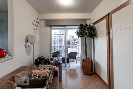 Sala de apartamento à venda com 1 quarto, 50m² em Vila Olímpia, São Paulo