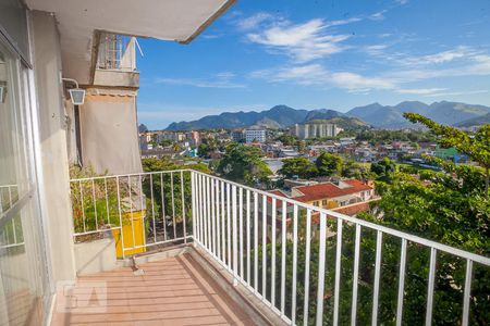 Varanda da Sala de apartamento à venda com 1 quarto, 60m² em Taquara, Rio de Janeiro