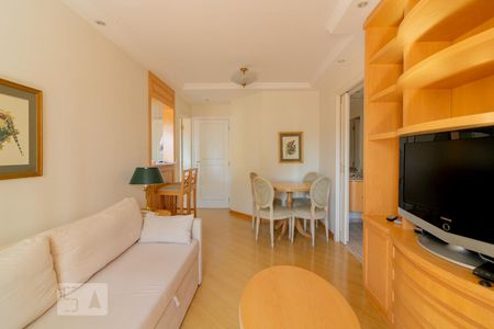 Sala de apartamento para alugar com 1 quarto, 38m² em Indianópolis, São Paulo