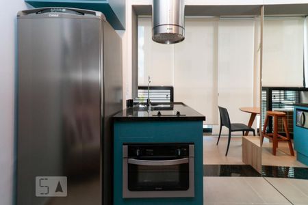 Cozinha de kitnet/studio à venda com 1 quarto, 33m² em Pinheiros, São Paulo