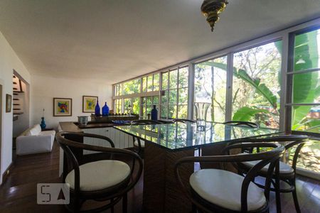 Sala de casa de condomínio para alugar com 5 quartos, 260m² em São Conrado, Rio de Janeiro