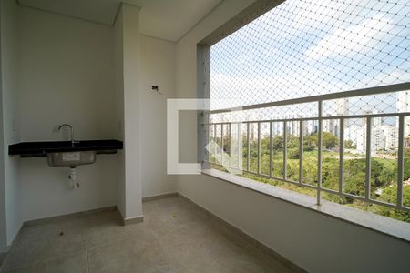 Varanda da Sala de apartamento para alugar com 3 quartos, 80m² em Parque Campolim, Sorocaba