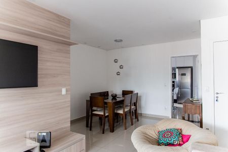 Sala de apartamento à venda com 3 quartos, 96m² em Vila Valparaíso, Santo André