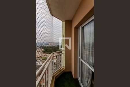 Varanda da Sala de apartamento à venda com 2 quartos, 60m² em Vila Principe de Gales, Santo André