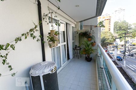 Varanda da Sala de apartamento à venda com 3 quartos, 100m² em Vila Andrade, São Paulo