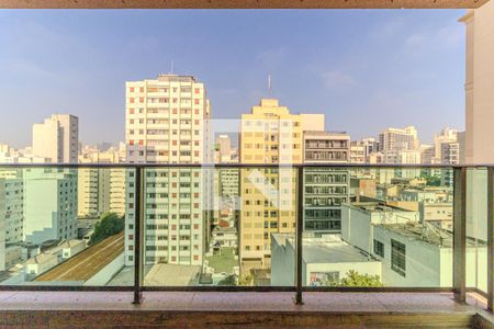 Varanda de apartamento à venda com 1 quarto, 41m² em Santa Cecília, São Paulo