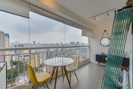 Sacada da Sala de apartamento à venda com 1 quarto, 40m² em Cambuci, São Paulo