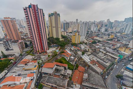 Vista da Sacada da Sala de apartamento à venda com 1 quarto, 40m² em Cambuci, São Paulo