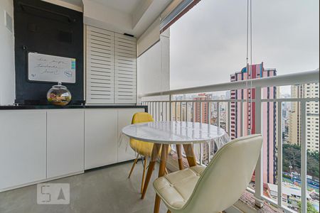 Sacada da Sala de apartamento à venda com 1 quarto, 40m² em Cambuci, São Paulo