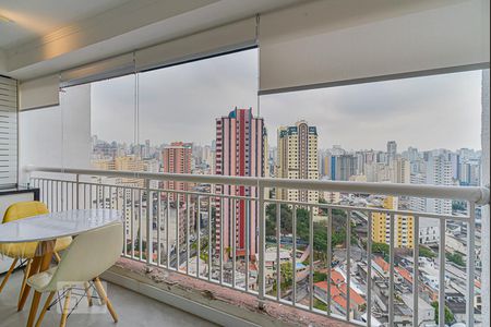 Sacada da Sala de apartamento à venda com 1 quarto, 40m² em Cambuci, São Paulo