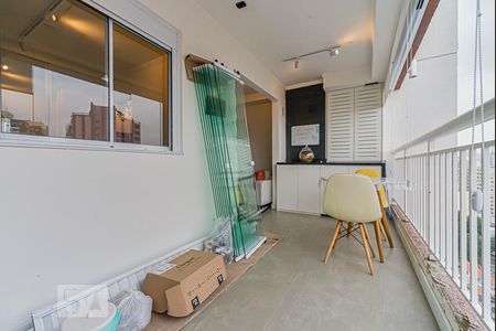 Sacada da Sala de apartamento à venda com 1 quarto, 40m² em Cambuci, São Paulo