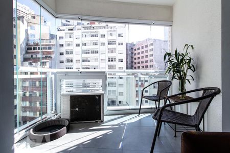 Varanda de apartamento à venda com 1 quarto, 48m² em Centro, São Paulo
