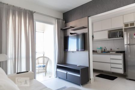 Sala de apartamento para alugar com 1 quarto, 47m² em Boqueirão, Santos