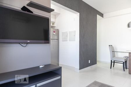 Sala de apartamento para alugar com 1 quarto, 47m² em Boqueirão, Santos