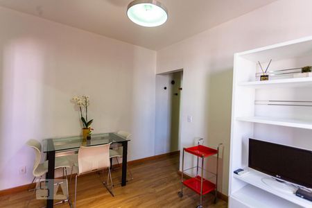 Sala de apartamento para alugar com 1 quarto, 60m² em Lourdes, Belo Horizonte