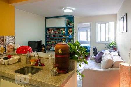 Sala de apartamento à venda com 1 quarto, 34m² em Vila Buarque, São Paulo