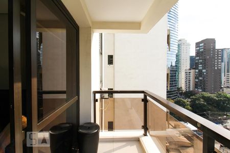 Varanda  de apartamento para alugar com 1 quarto, 45m² em Itaim Bibi, São Paulo