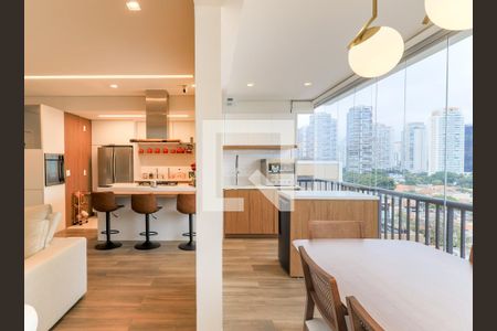 Varanda Gourmet de apartamento à venda com 2 quartos, 108m² em Cidade Monções, São Paulo