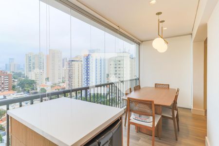 Varanda Gourmet de apartamento à venda com 2 quartos, 108m² em Cidade Monções, São Paulo