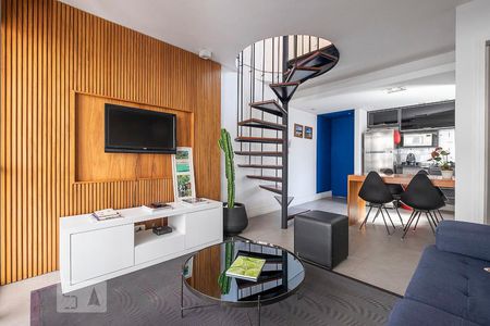 Sala de apartamento para alugar com 1 quarto, 54m² em Jardins, São Paulo