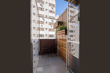 Sala - Varanda de apartamento para alugar com 1 quarto, 54m² em Jardins, São Paulo