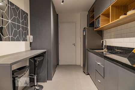 Cozinha de kitnet/studio para alugar com 1 quarto, 30m² em Consolação, São Paulo