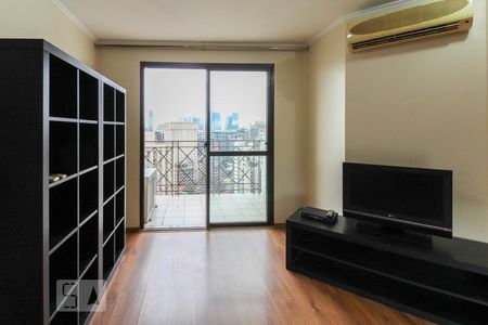 Sala de apartamento para alugar com 1 quarto, 56m² em Vila Olímpia, São Paulo