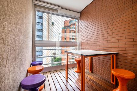 Sala - Varanda de apartamento para alugar com 1 quarto, 66m² em Jardim Paulista, São Paulo