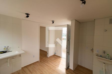 Sala/Cozinha de apartamento à venda com 1 quarto, 42m² em Vila Ré, São Paulo