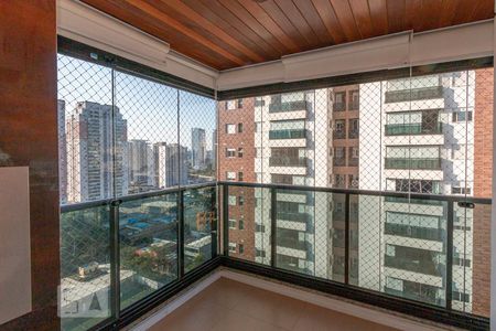 Varanda da Sala de apartamento para alugar com 2 quartos, 82m² em Jardim Caravelas, São Paulo