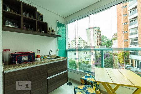 Varanda da Sala de apartamento para alugar com 2 quartos, 66m² em Jardim Ampliação, São Paulo