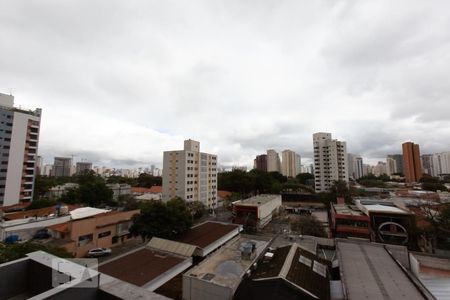 Vista da varanda de kitnet/studio à venda com 1 quarto, 24m² em Indianópolis, São Paulo