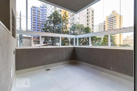 Varanda gourmet de kitnet/studio para alugar com 1 quarto, 52m² em Cambuí, Campinas