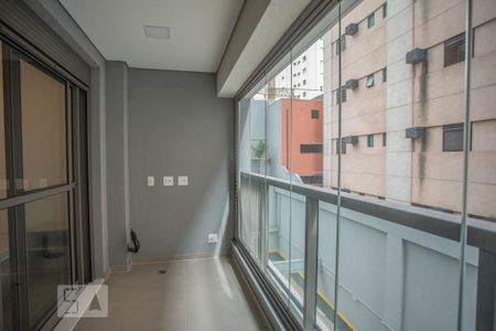 Varanda do Studio de kitnet/studio para alugar com 1 quarto, 28m² em Vila Clementino, São Paulo