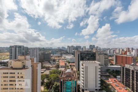 Vista da Varanda de apartamento à venda com 1 quarto, 45m² em Santo Amaro, São Paulo