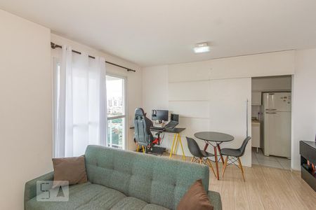 Sala de apartamento à venda com 1 quarto, 45m² em Santo Amaro, São Paulo