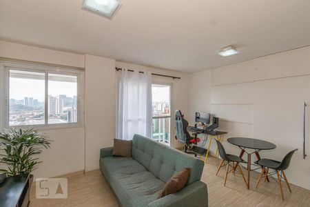 Sala de apartamento à venda com 1 quarto, 45m² em Santo Amaro, São Paulo