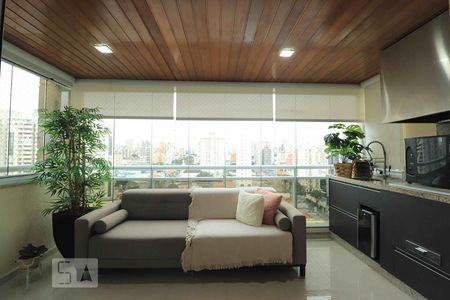 Varanda da Sala de apartamento à venda com 3 quartos, 128m² em Centro, Santo André