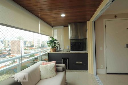 Varanda da Sala de apartamento à venda com 3 quartos, 128m² em Centro, Santo André