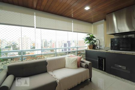 Varanda da Sala de apartamento à venda com 3 quartos, 128m² em Centro, Santo André