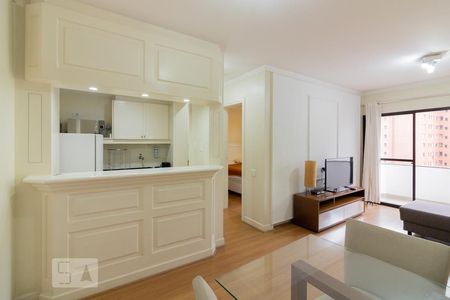 Sala de apartamento para alugar com 1 quarto, 45m² em Itaim Bibi, São Paulo