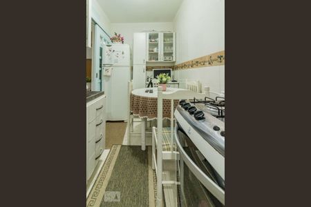 Cozinha de apartamento à venda com 1 quarto, 45m² em Vila Nova, Porto Alegre