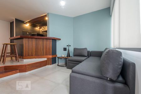 Sala de apartamento para alugar com 1 quarto, 60m² em Cidade Monções, São Paulo