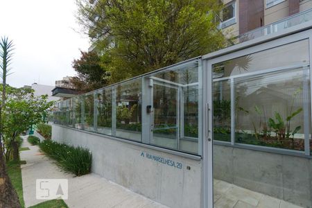 Studio para alugar com 36m², 1 quarto e 1 vaga Studio para alugar com 36m², 1 quarto e 1 vagaFachada