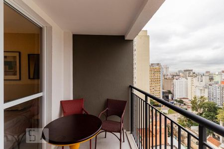 Varanda de kitnet/studio para alugar com 1 quarto, 25m² em Consolação, São Paulo