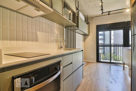 Cozinha de apartamento à venda com 1 quarto, 31m² em Consolação, São Paulo