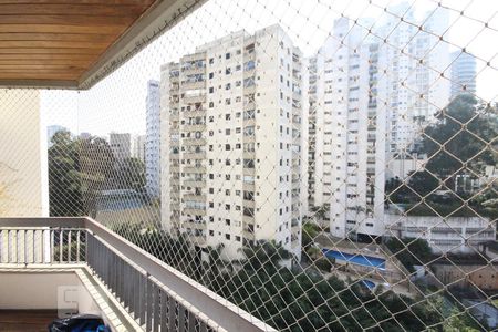 Varanda da Sala de apartamento para alugar com 4 quartos, 200m² em Vila Andrade, São Paulo